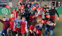 Besuch unseres Paten Klaus Allofs, Sportvorstand von Fortuna Düsseldorf beim Training